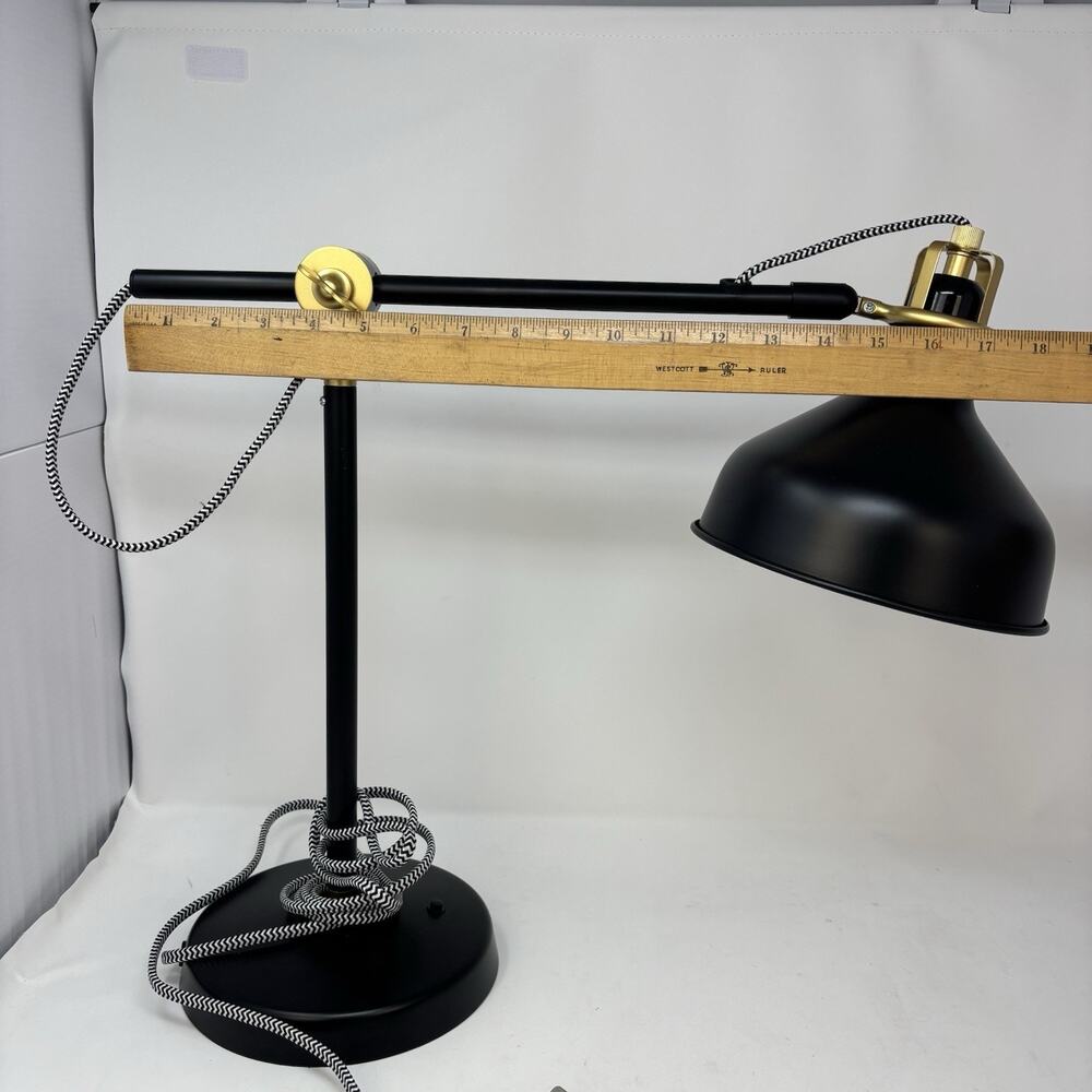 Ikea Desk Table Ranarp B1225 Black Adjustable Work Lamp Reading Light Tested - Picture 5 of 15